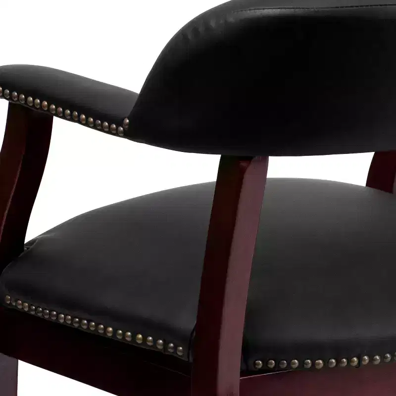 Emma and Oliver Conference Chair with Accent Nail Trim and Casters