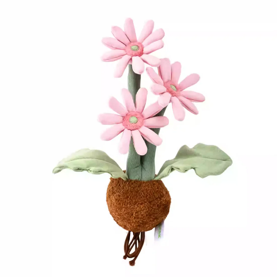 PlushWoods Pink Gerbera Plant Plush With Pot 25cm