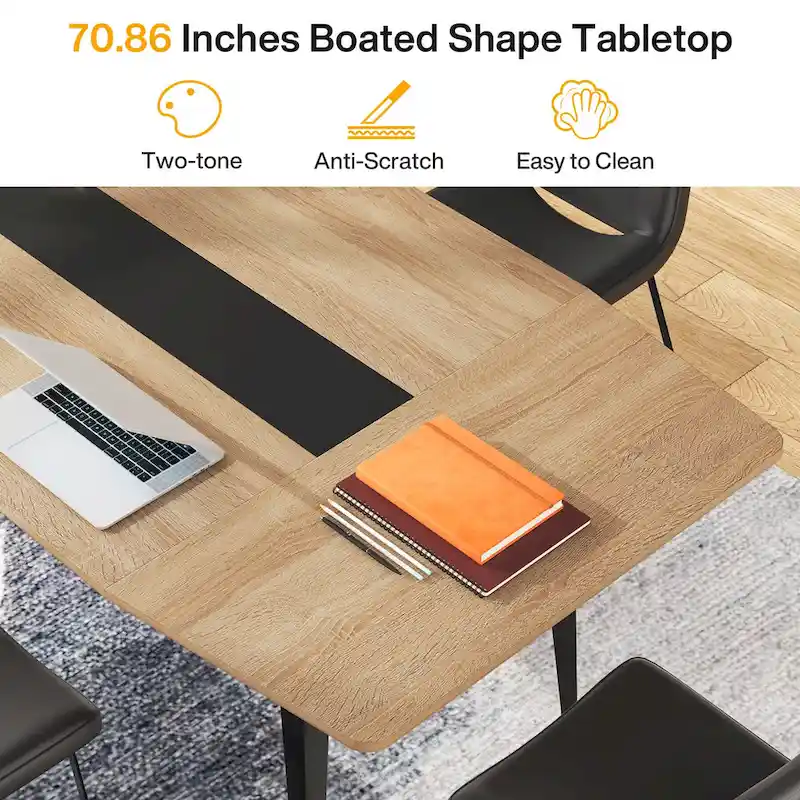 6FT Conference Table, Boat Shaped Meeting Table