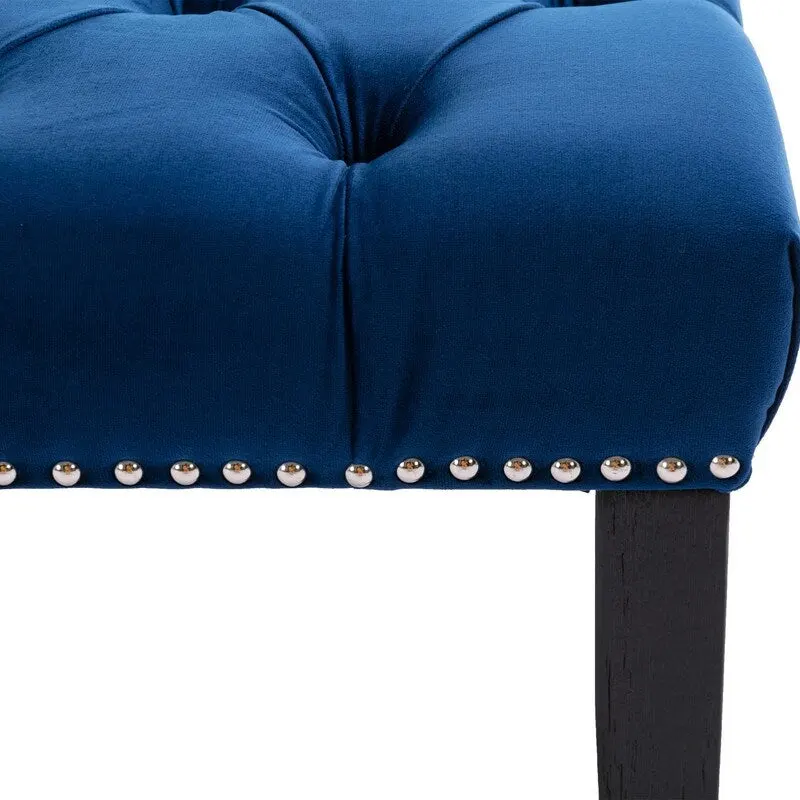 45.28L Velvet Upholstered Tufted Bench Ottoman
