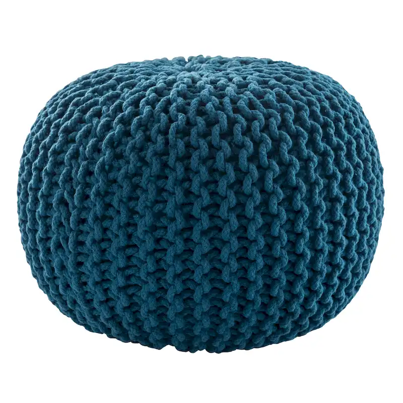 Spectrum Pouf Textured Round Pouf
