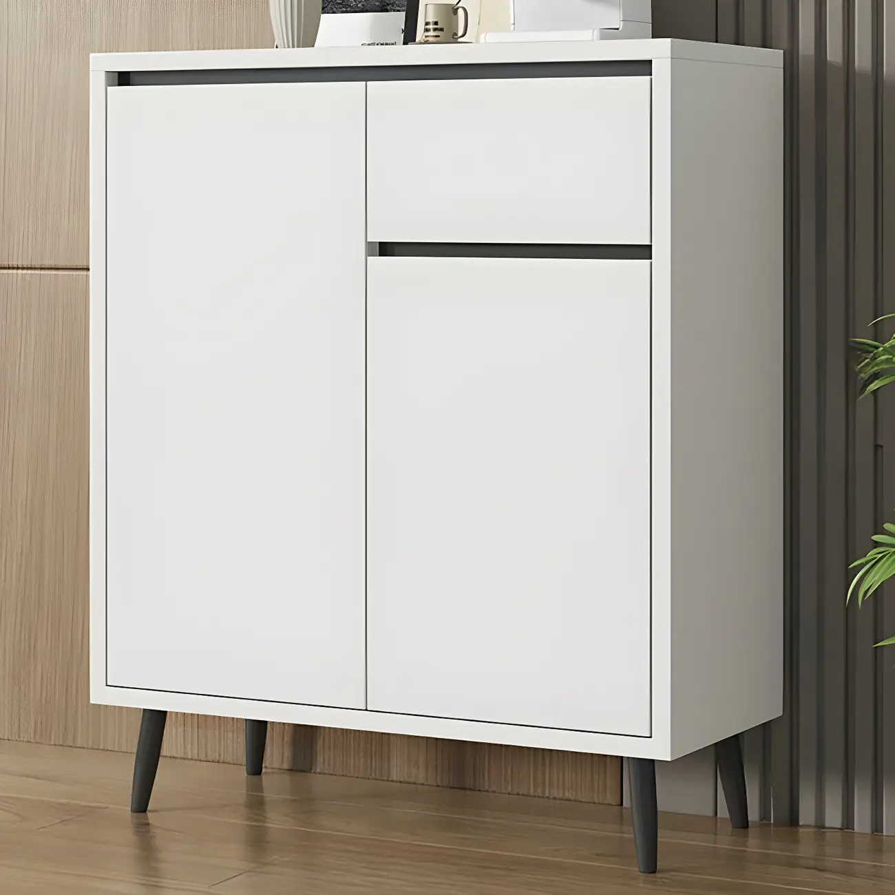 Modern Wooden Sideboard with Multi-Drawers and Cabinets