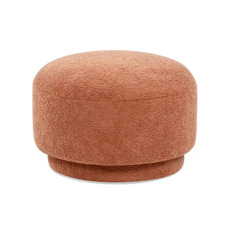 Fuji 15 Faux Sherpa Mushroom Footstool Ottoman