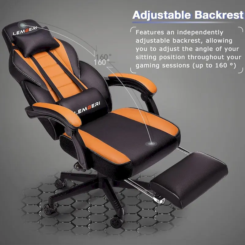 BOSSIN Racing Style Gaming Chair,300 lbs Big and Tall gamer chair High Back Computer Chair
