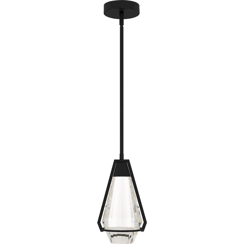 Luca Integrated LED Matte Black Mini Pendant