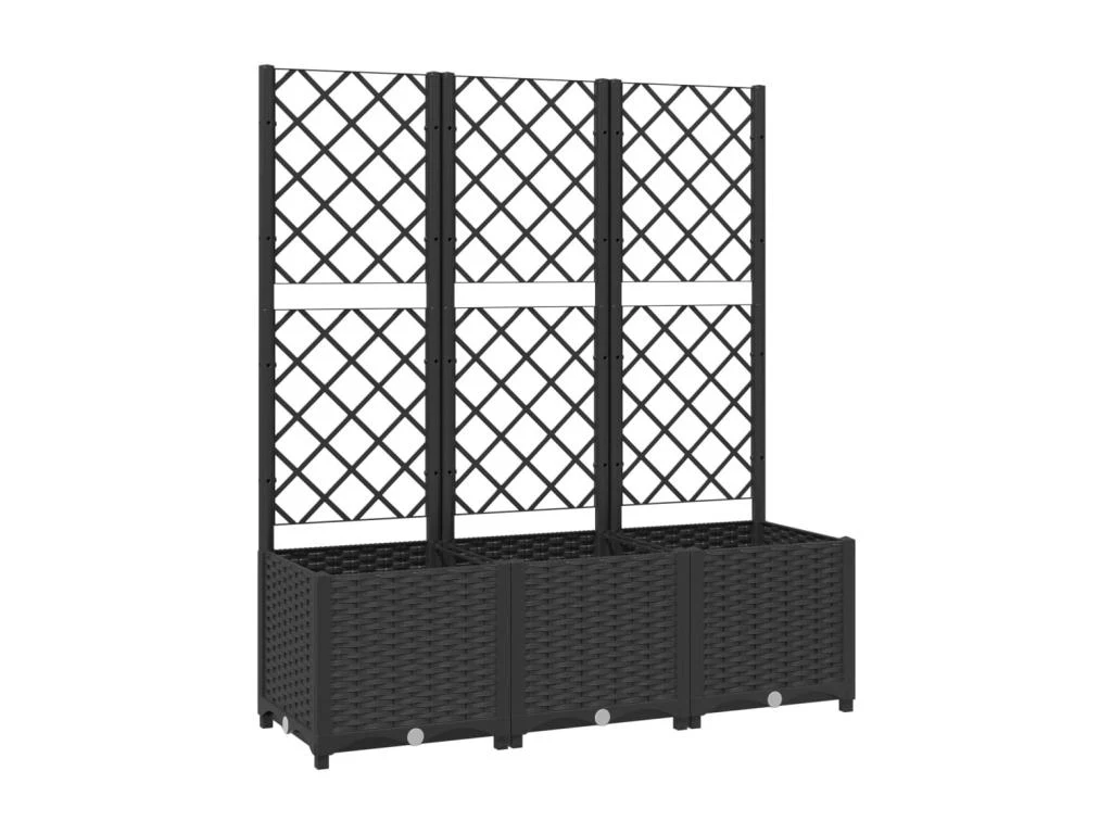 Jardiniere Avec Treillis - Noir (pp)