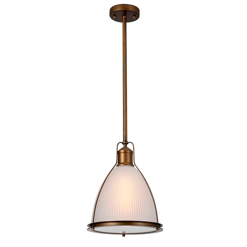 Elwell 1-Light Heritage Bronze 11-Inch Pendant