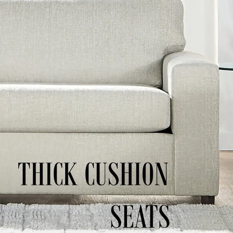 New Classic Furniture Leo Cushion Back Sofa, Made in USA