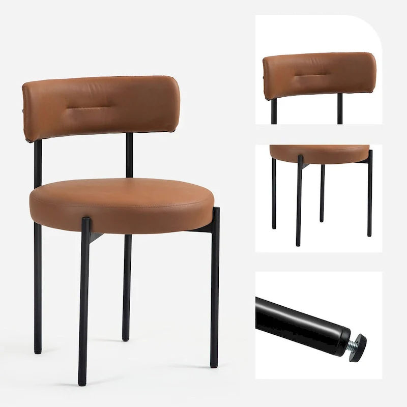 AVAWING Dining Chairs Mid-Century Modern Kitchen Chairs Set of 2