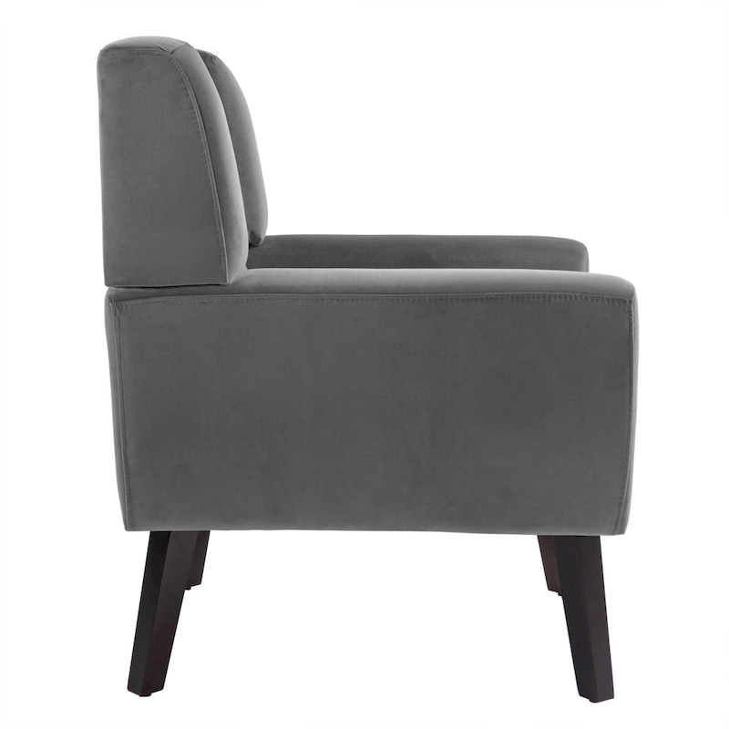 Velvet Accent Chair Living Room Upholstered Armchair