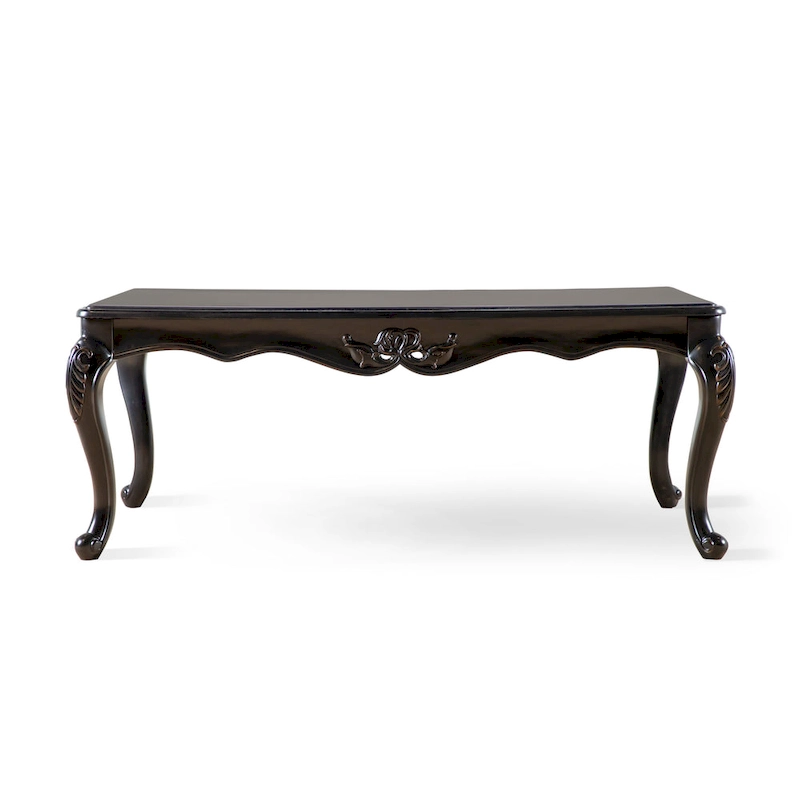 Furniture of America Clarissa Traditional Solid Wood Coffee Table with Carved Legs