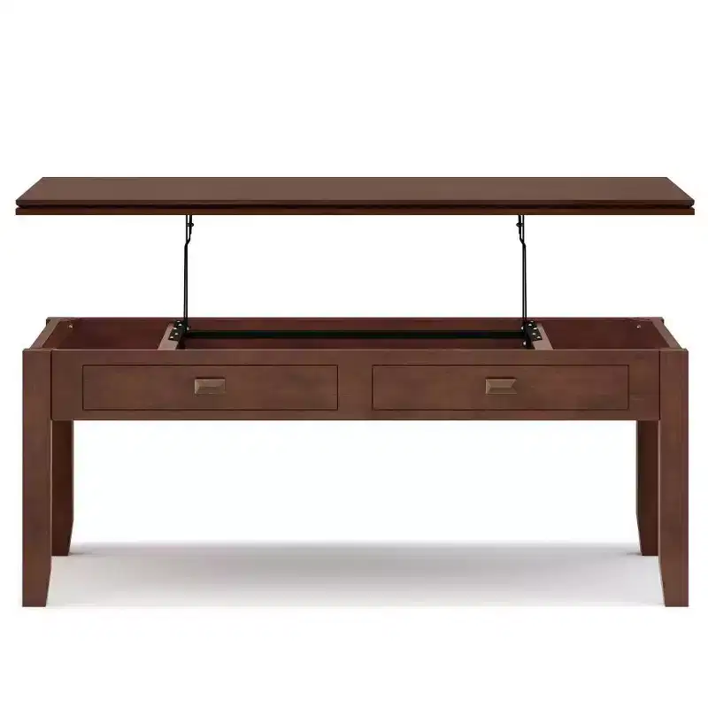 Stratford Lift Top Coffee Table Russet Brown - WyndenHall