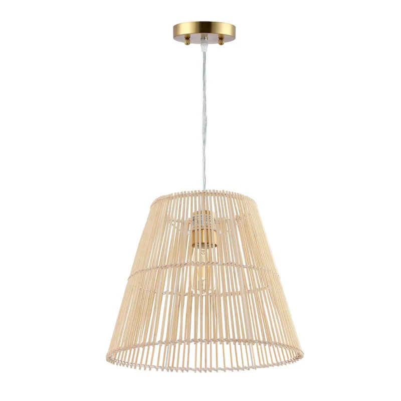 SAFAVIEH Lighting Egne 14.5-inch Pendant - 15  W x 15  D x 12-192  H - Natural - 15Wx15Dx192H