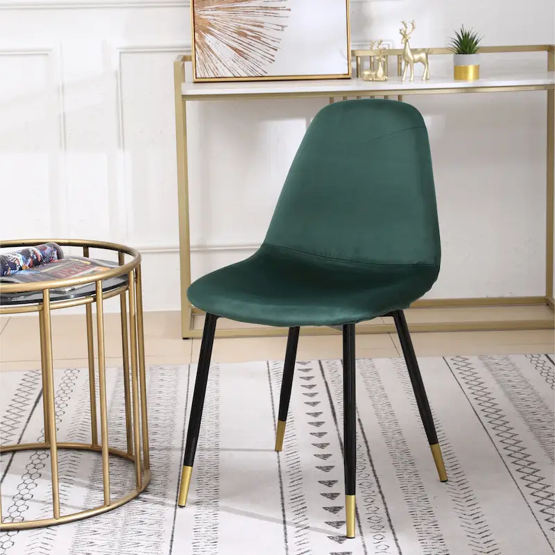 Roundhill Furniture Evatt 5-Piece Round Dining Set, Trestle Round Table with 4 Stylish Chairs