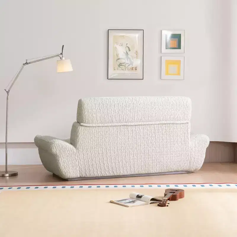 EHMKNP 2-Seater Sailboat Elliptical Sofa  High-Density Compressed Foam Luxury Living Room Couch