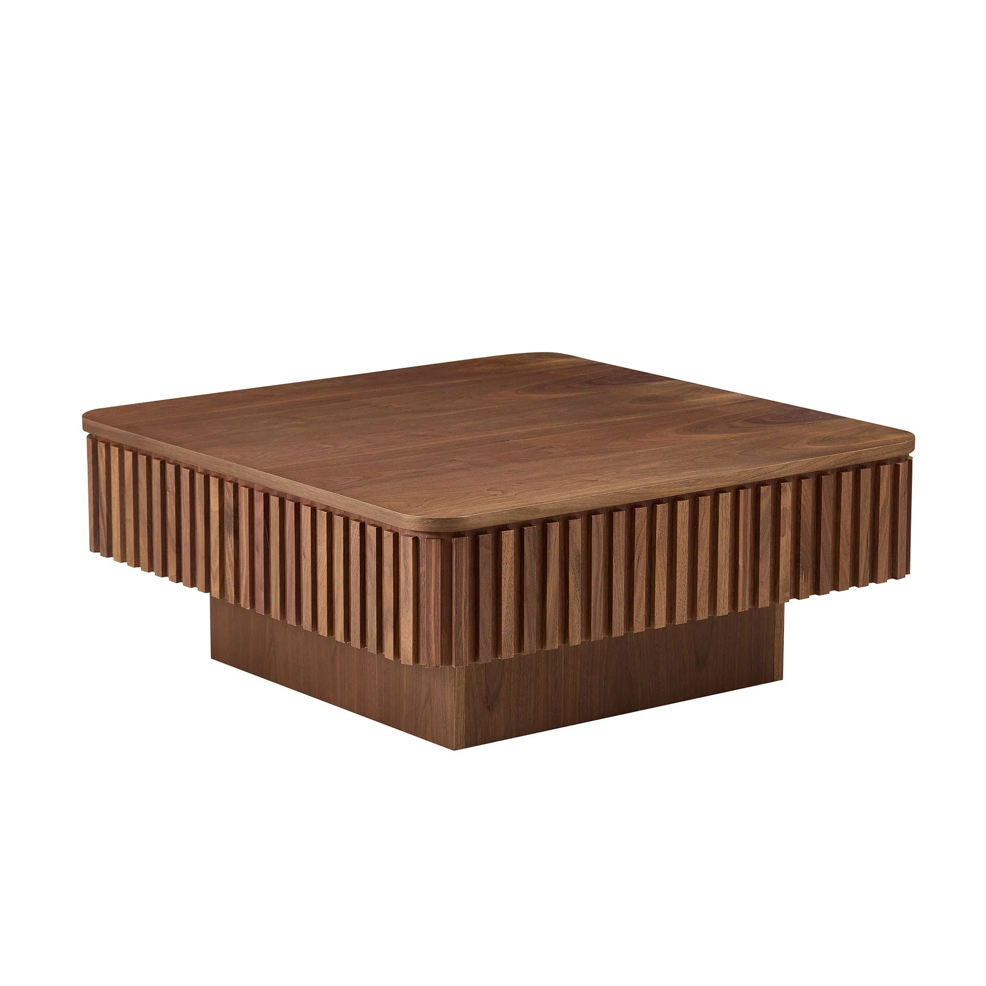 Walker Edison | Fluted Modern Lift Top Coffee Table and Desk