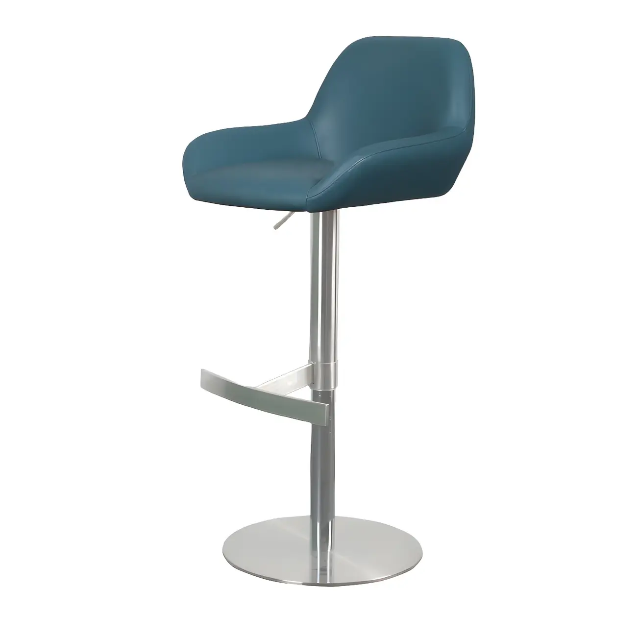 Glossy Metal Bucket Swivel Adjustable Bar Stools