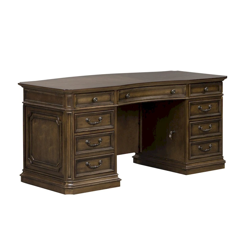 Amelia Antique Toffee Jr Executive Desk