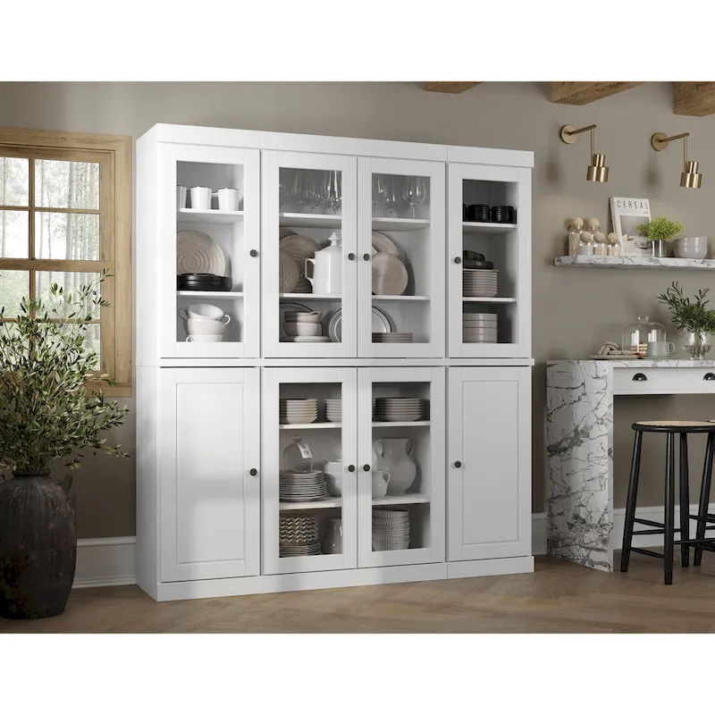 100% Solid Wood 65 Kitchen China Pantry Buffet by  - 65 x 71.5