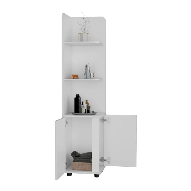 Freestanding cabinet  , One Drawer, White Finish,High quality and durable