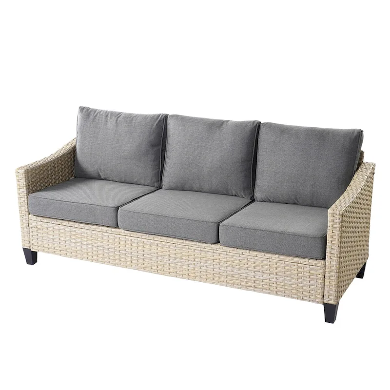 HOOOWOOO 8-piece Wicker Patio Furniture Conversation Sofa Set
