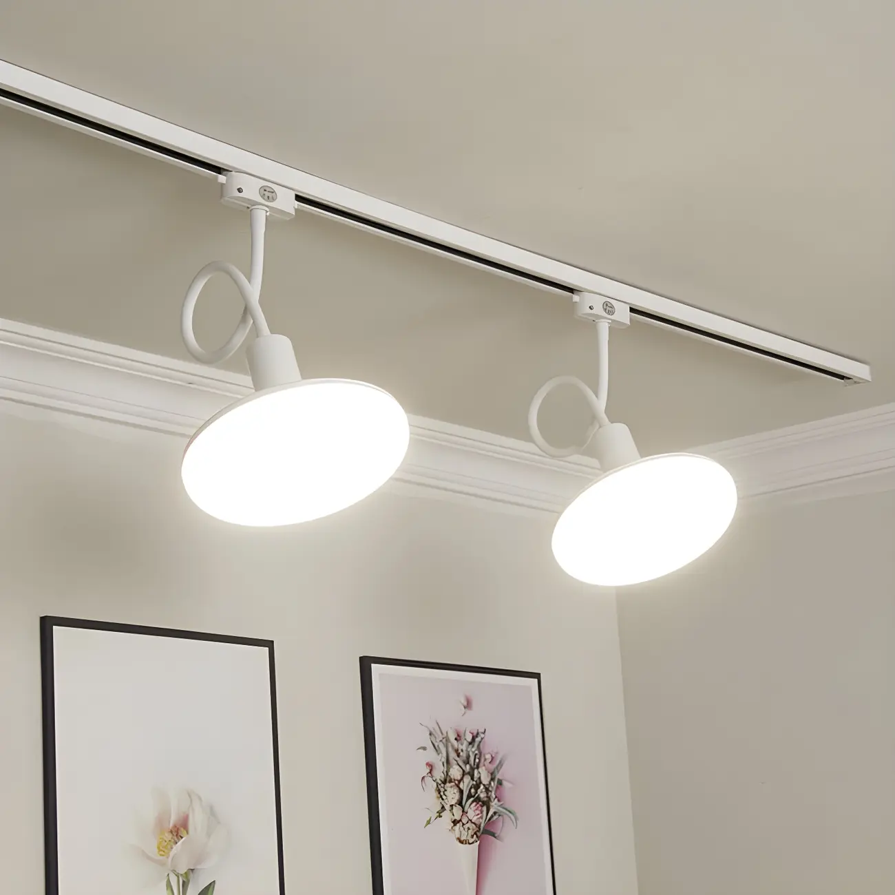 5-Light Modern LED Track Lighting with Adjustable Head