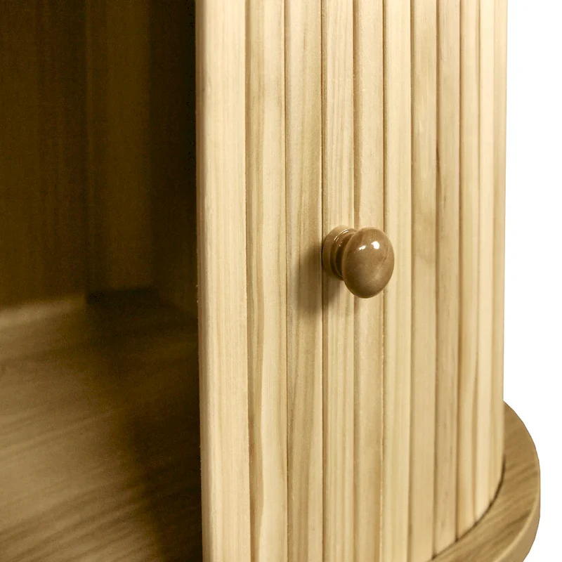 Modern Farmhouse Rattan TV Stand