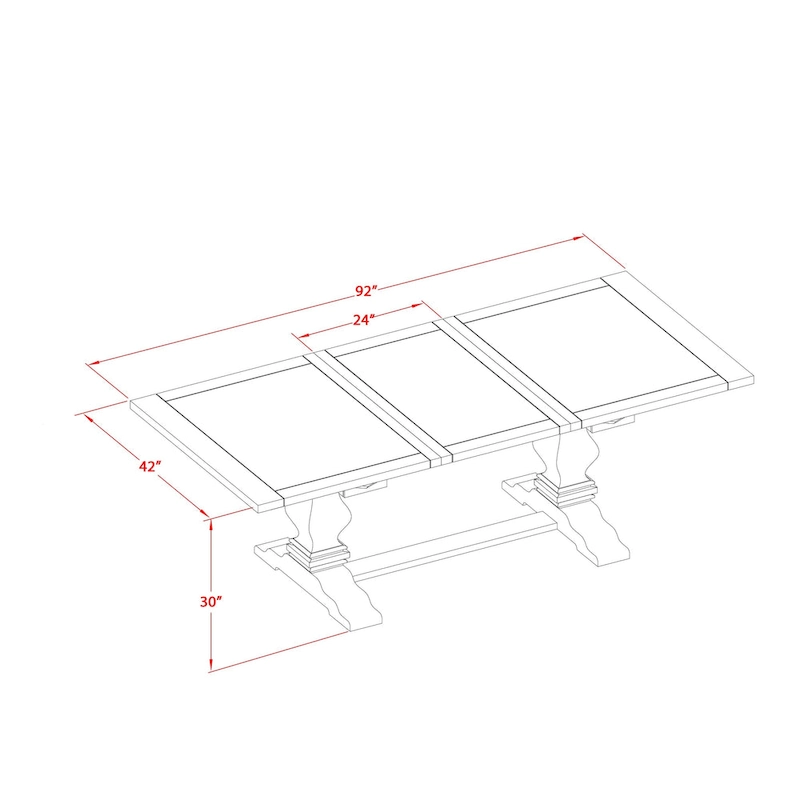 East West Furniture Dining Table Set- a Rectangle Dinner Table and Light Tan Linen Fabric Chairs, (Pieces Option)