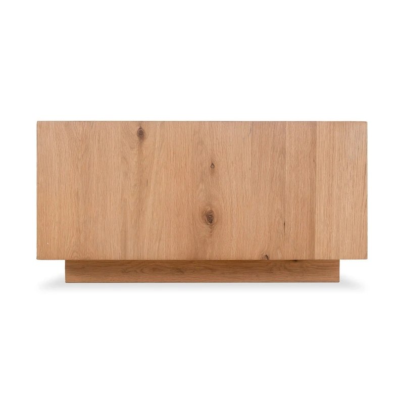 Aurelle Home Rustic Oak Rectangular Coffee Table