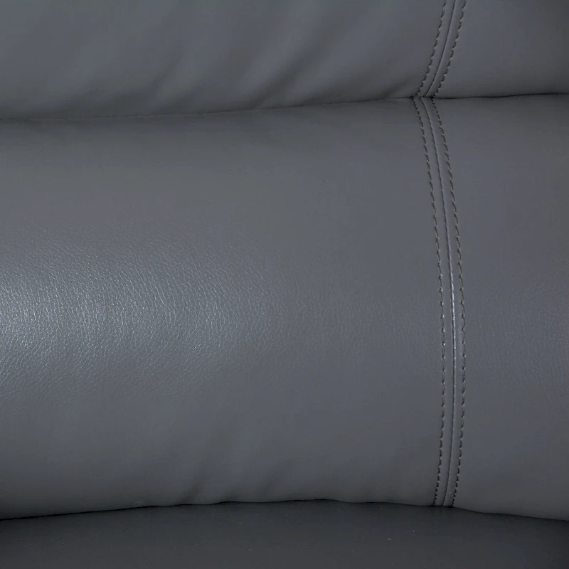 2-Piece Classic Faux Leather Manual Reclining Living Room Sofa Set with Console and Cup Holders