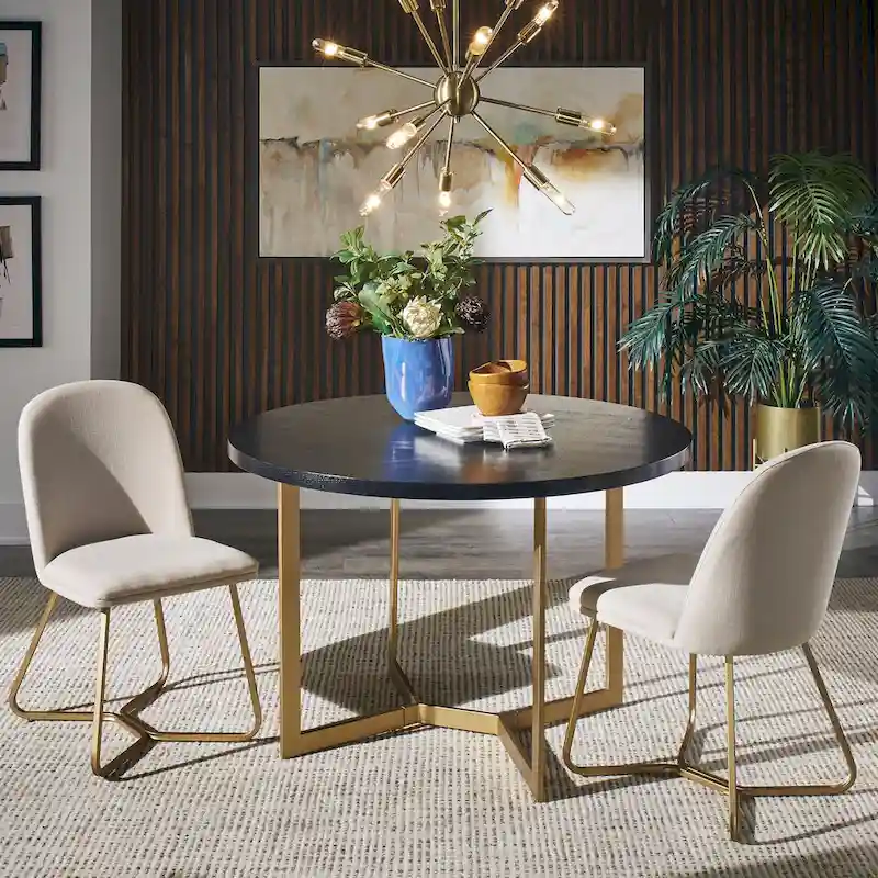 Gold Metal Dining Chair (Set of 2)