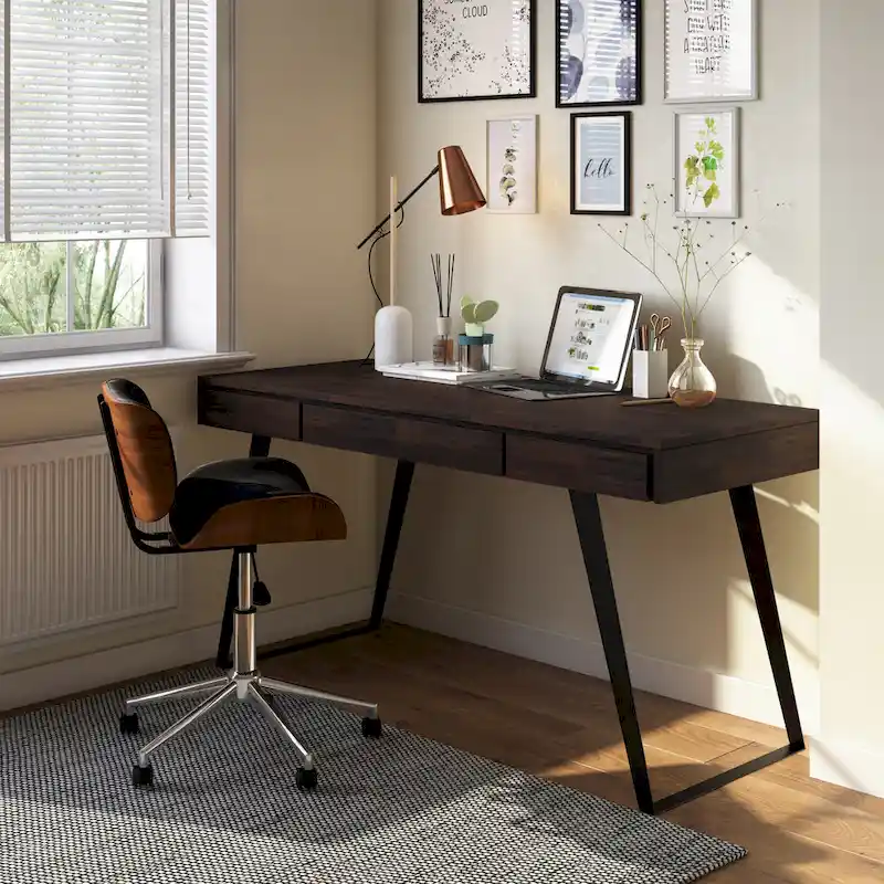 WYNDENHALL Mitchell Modern Industrial 54 inch Wide Desk