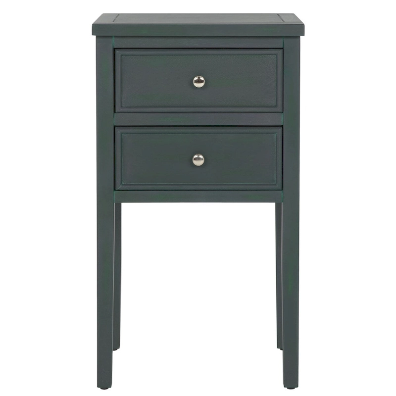 SAFAVIEH Minda 2-Drawer Accent End Table Nightstand (Fully Assembled) - 16.9 x 14.2 x 29.7 - 17Wx15Dx30H