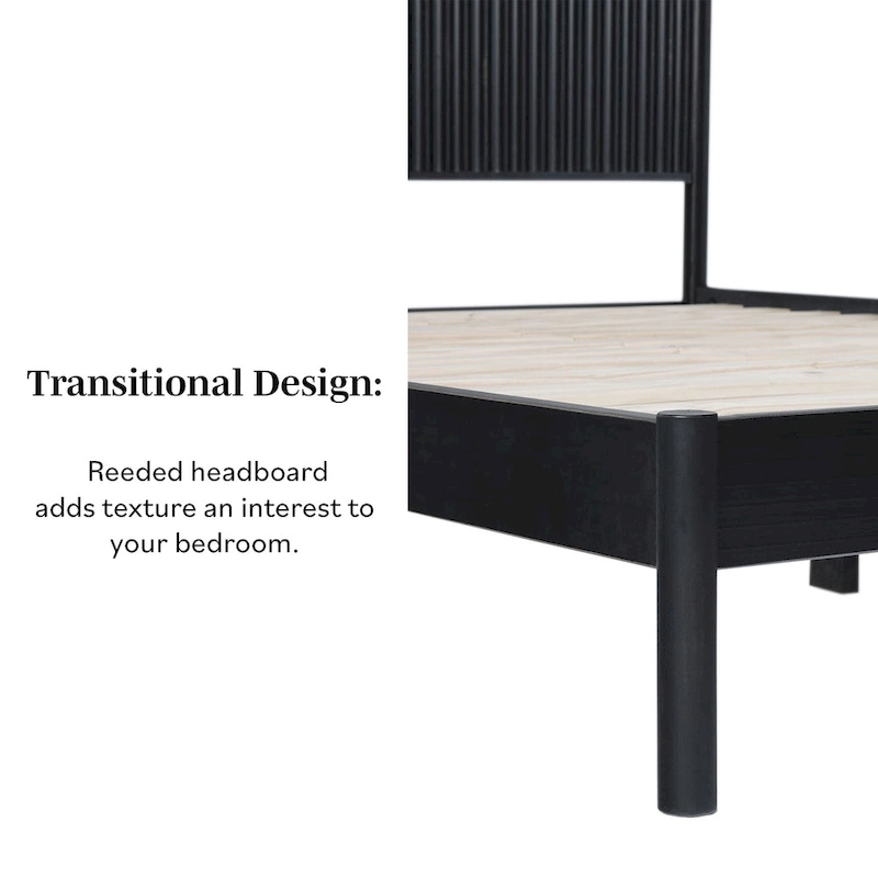 Middlebrook Designs Transitional Solid Wood Queen Bed