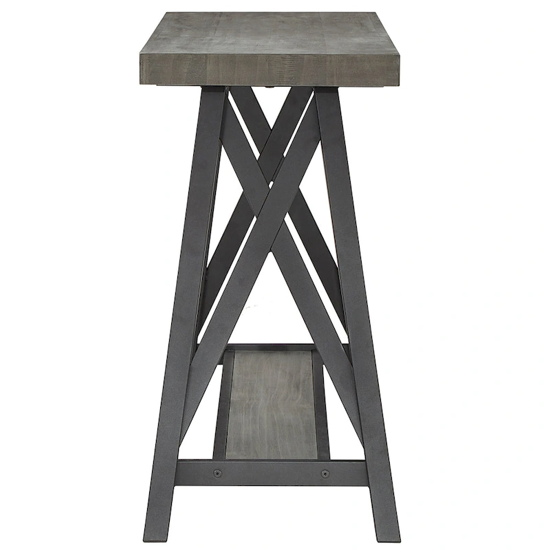 Bryson Rustic X-Base Sofa Entryway Table by iNSPIRE Q Classic