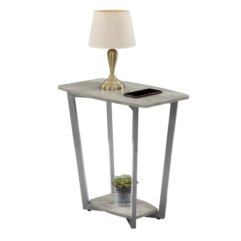 Convenience Concepts Graystone End Table with Shelf