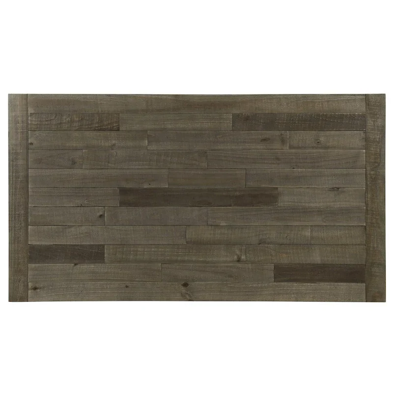 Roundhill Furniture Prato Blue and Brown Two-Tone Finish Wood Dining Table - N/A