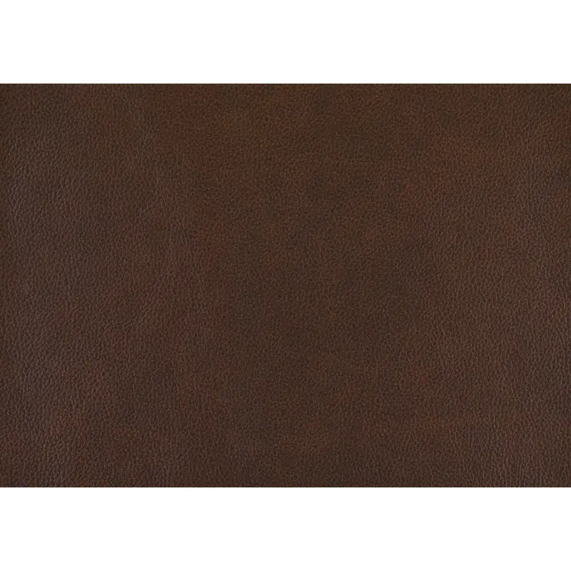 Sen 88 Inch Low Back Tufted Sofa, Brown Top Grain Leather, Metal Legs