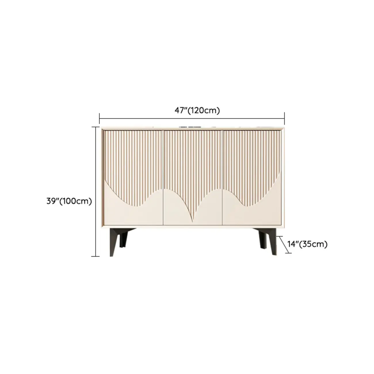 Hallway White Wood Shoe Cabinet with Slate