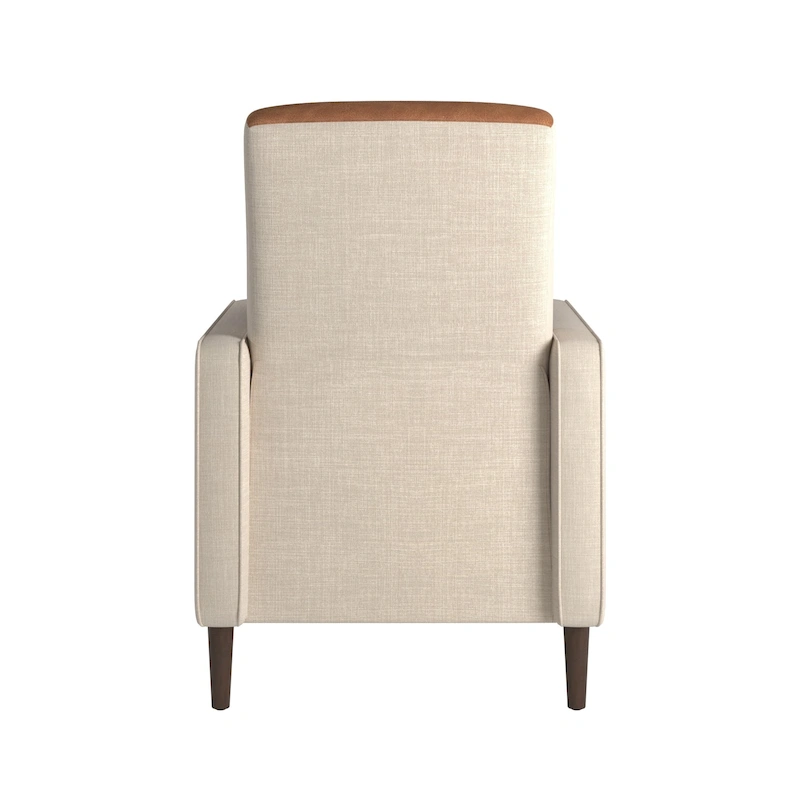 Leo Two-tone Push-back Recliner Chair by iNSPIRE Q Classic