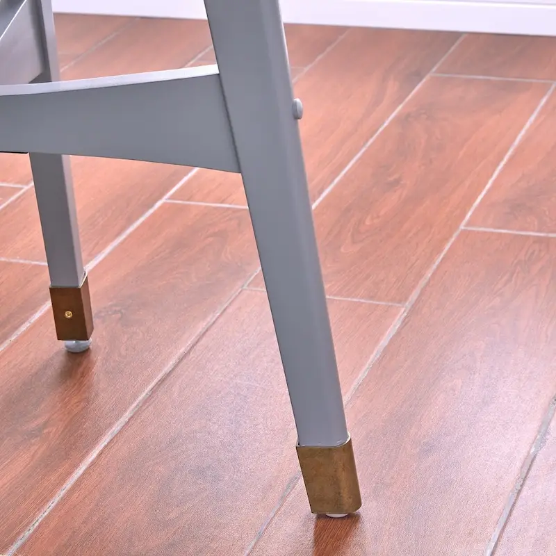 Round Midcentury Modern Wood Side Table