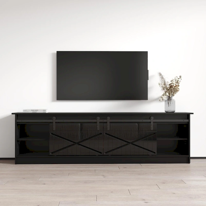 Granero BL-EF Electric Fireplace 79  TV Stand