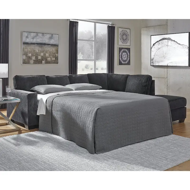 2-Piece Sleeper Sectional Sofa with Chaise - 110W x 90D x 37H