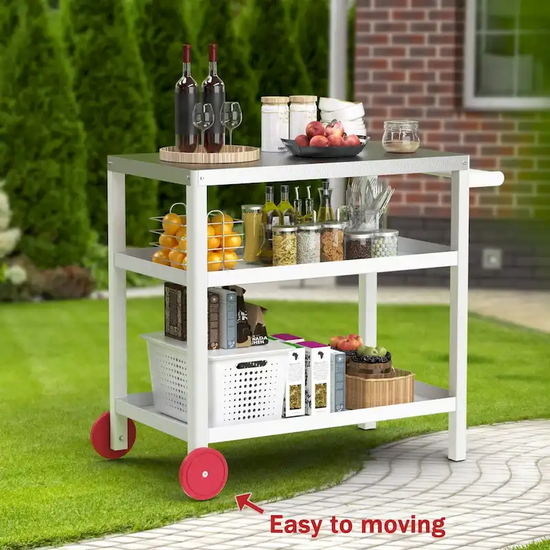 Patio Grill carts Moveable kitchen island