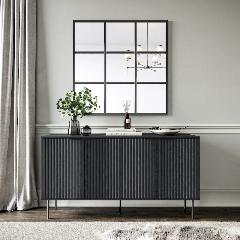 Lysander Fluted Sideboard Buffet Cabinet