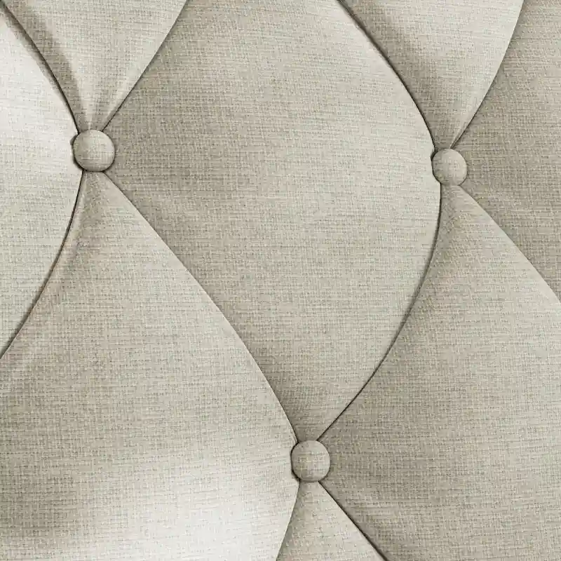 78.75  Polyester 3-Seater Sofa with Tufted Back and Cushions