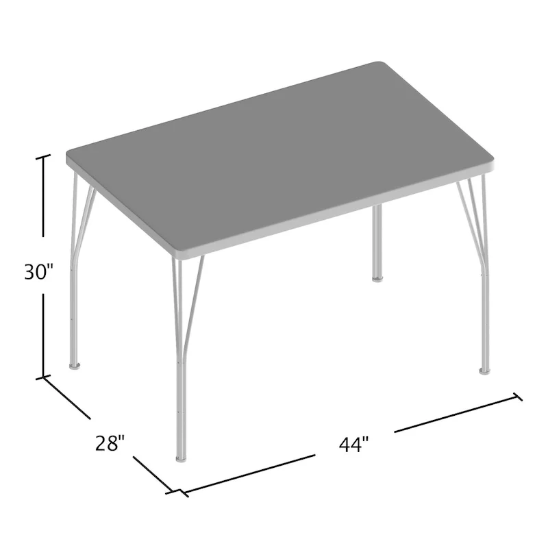DH BASIC Small Space 4-Person Dining Set by Denhour