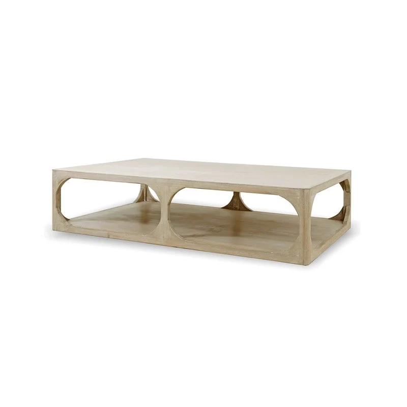 White Wash Reclaimed Wood Coffee Table - 67