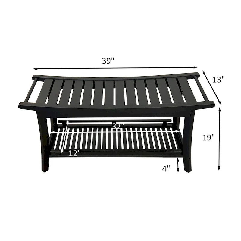 Solid Bamboo Premier 39 Spa Bench