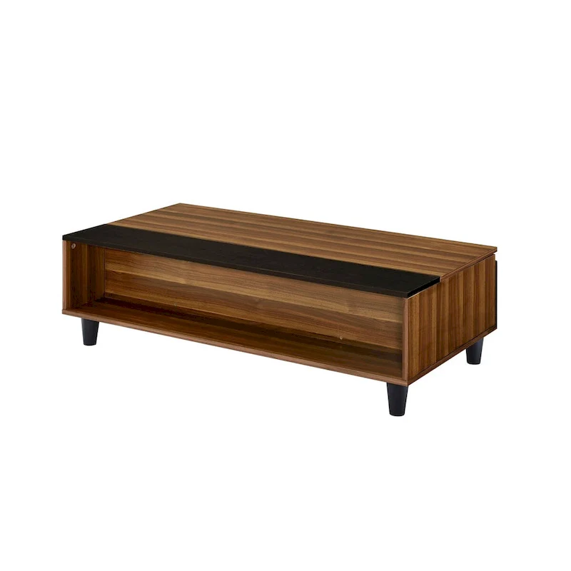 ACME Avala Coffee Table w/Lift Top in Walnut & Black